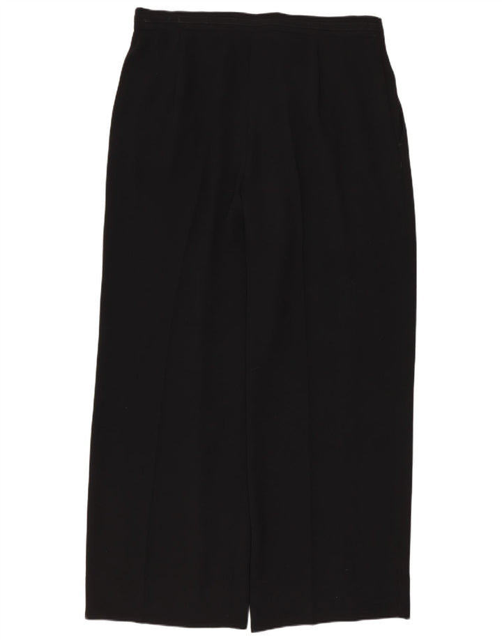 Pantaloni chino drepți Perte by Krizia pentru femei L32 L28 Poliester negru