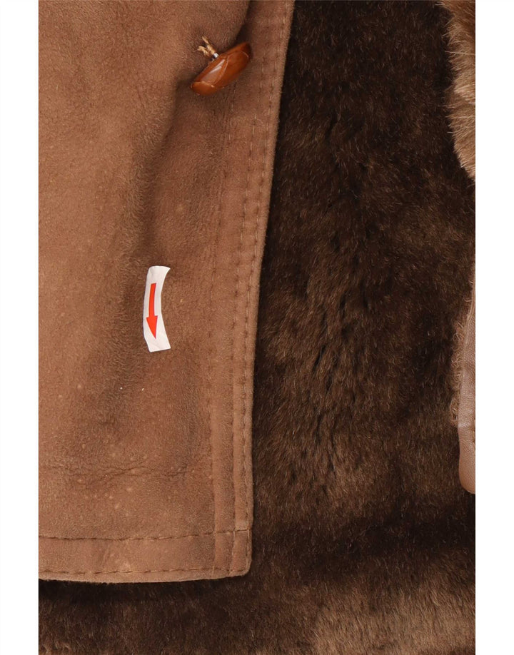 Palton din shearling pentru bărbați Carieri&Carieri IT 46 mic maro