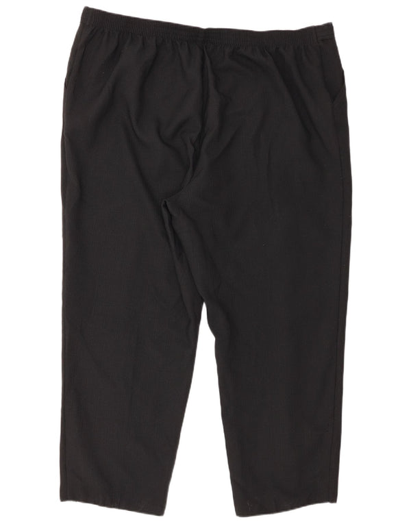 Pantaloni tăiați conici pentru femei Marks & Spencer UK 22 2XL W44 L27 Negru