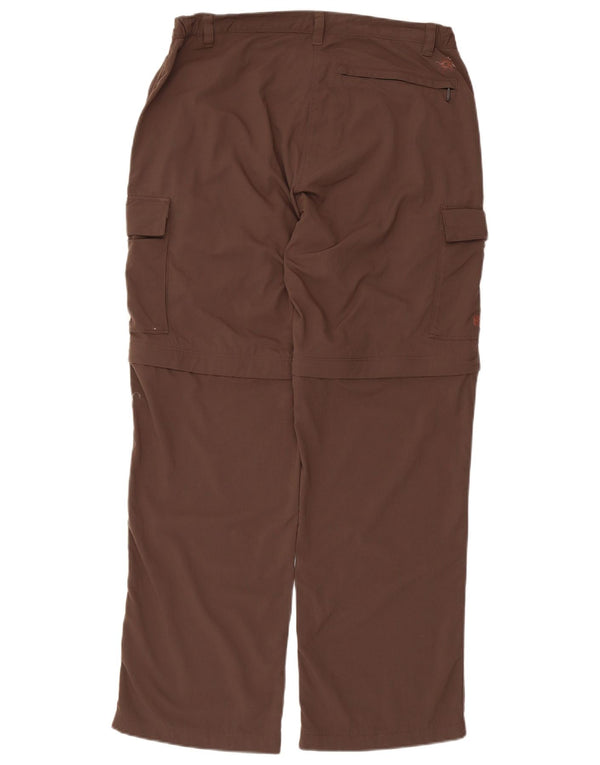 Pantaloni cargo drepti pentru femei SALEWA UK 14 Large W34 L29 Maro Poliamidă
