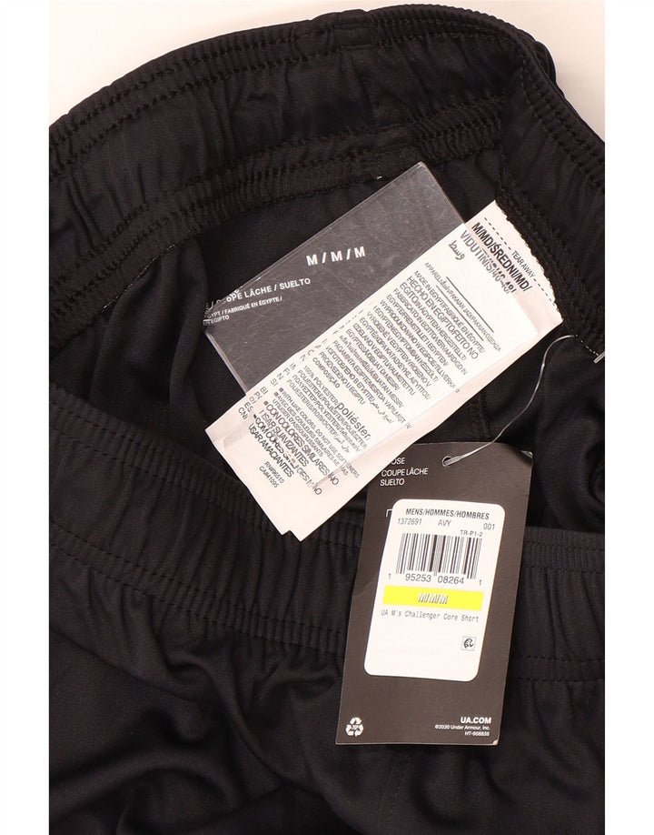 Pantaloni scurți sport Under Armour pentru bărbați, poliester mediu negru