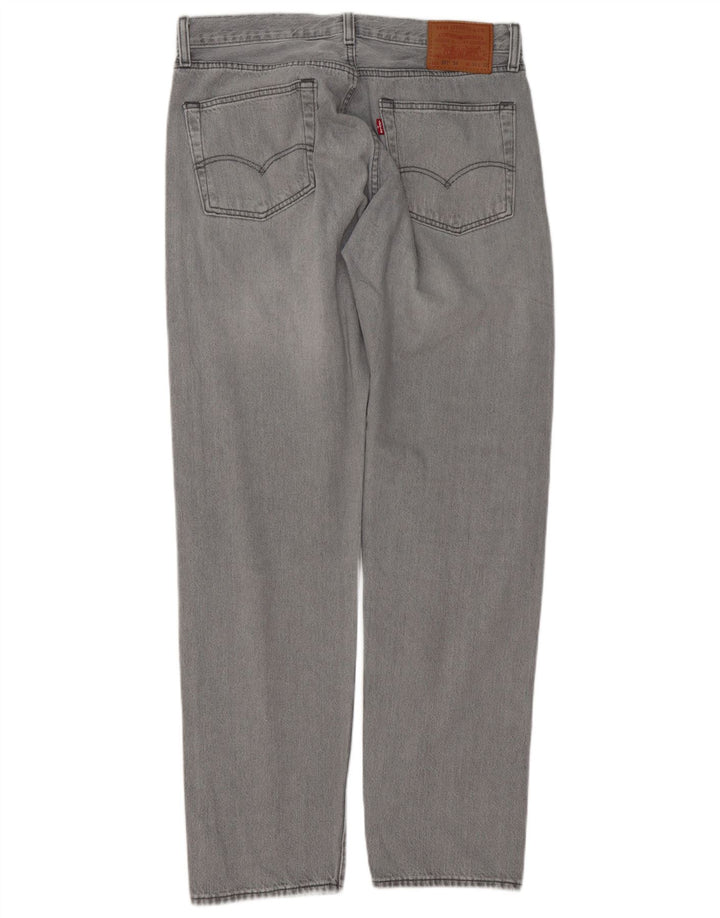 Blugi drepti pentru bărbați Levi's 501 W34 L32 bumbac gri
