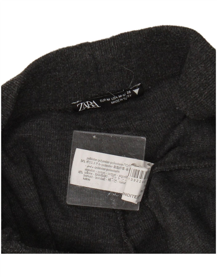 Pantaloni de trening ZARA pentru femei UK 12 Medium Gri Poliester