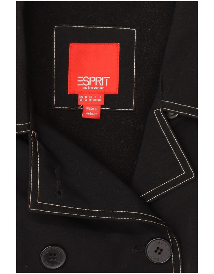 Palton Sherpa pentru femei Esprit UK 18 XL Poliester negru