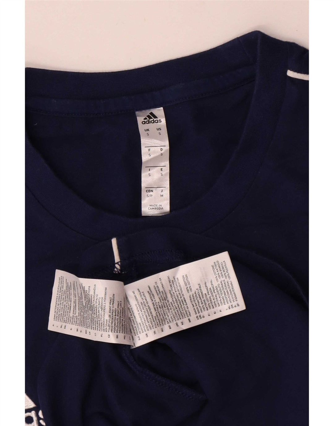 Tricou pentru bărbați Adidas Top mic din bumbac bleumarin