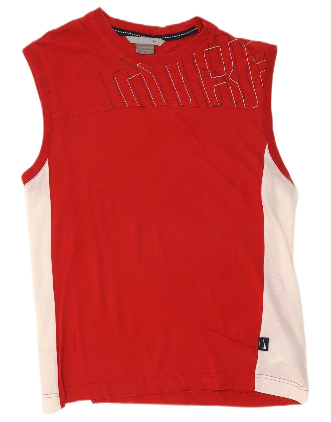 Top cu vestă grafică Nike pentru bărbați, mare, roșu, bumbac color bloc