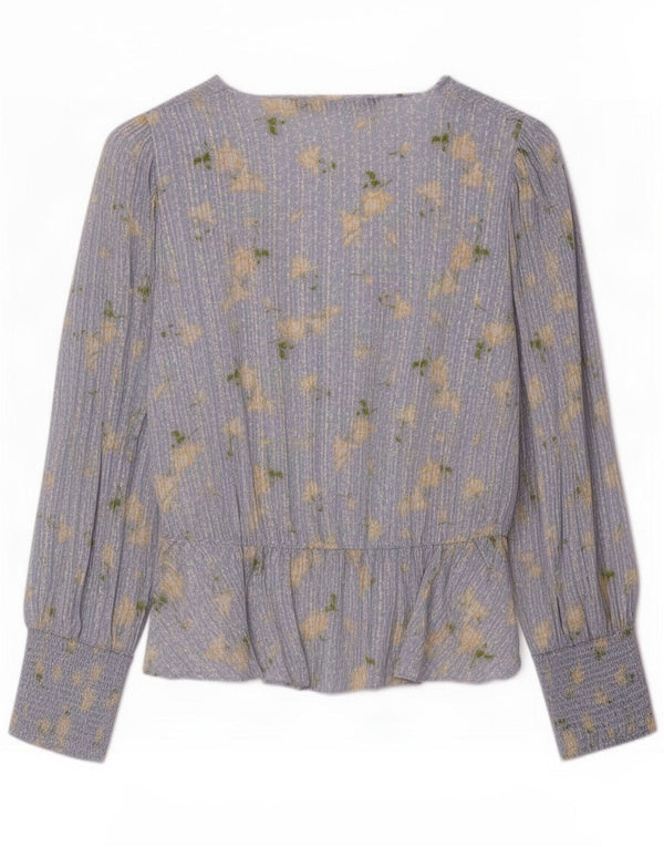 Bluză pentru femei Zara UK 6 XS Albastru Floral