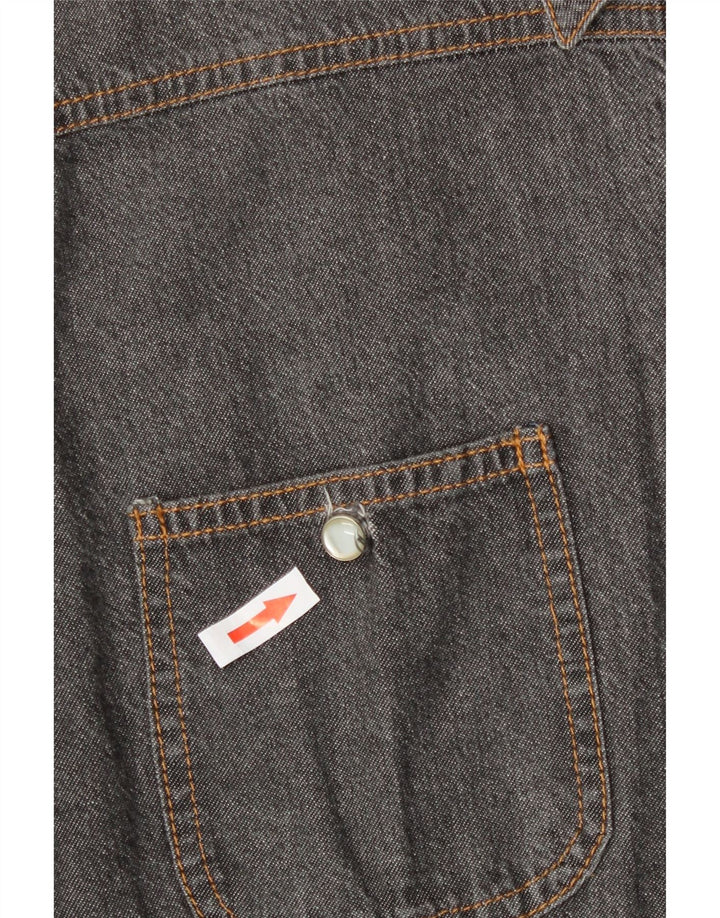 Cămașă din denim pentru femei C'EST COMMECA UK 16 Large Gri