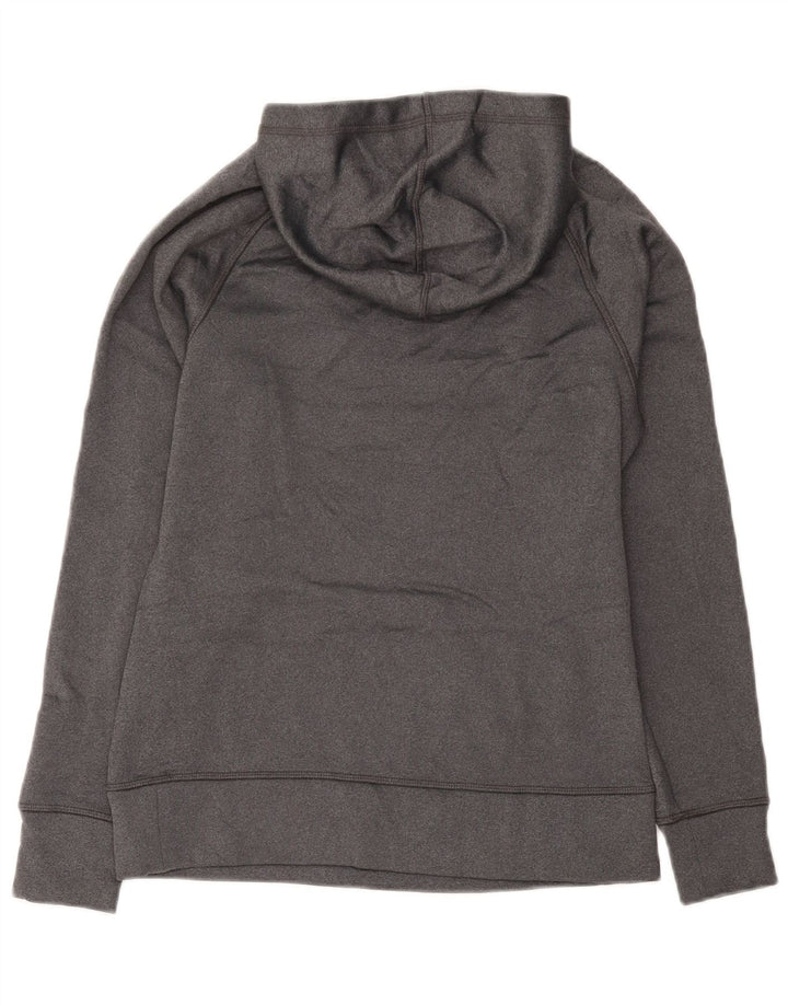 Pulover cu glugă REEBOK pentru femei UK 10 Small Gri Poliester