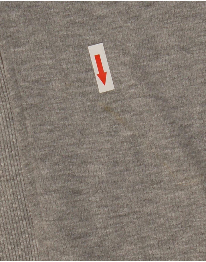 Pulover supradimensionat cu grafic Superdry pentru femei UK 14, bumbac mare, gri