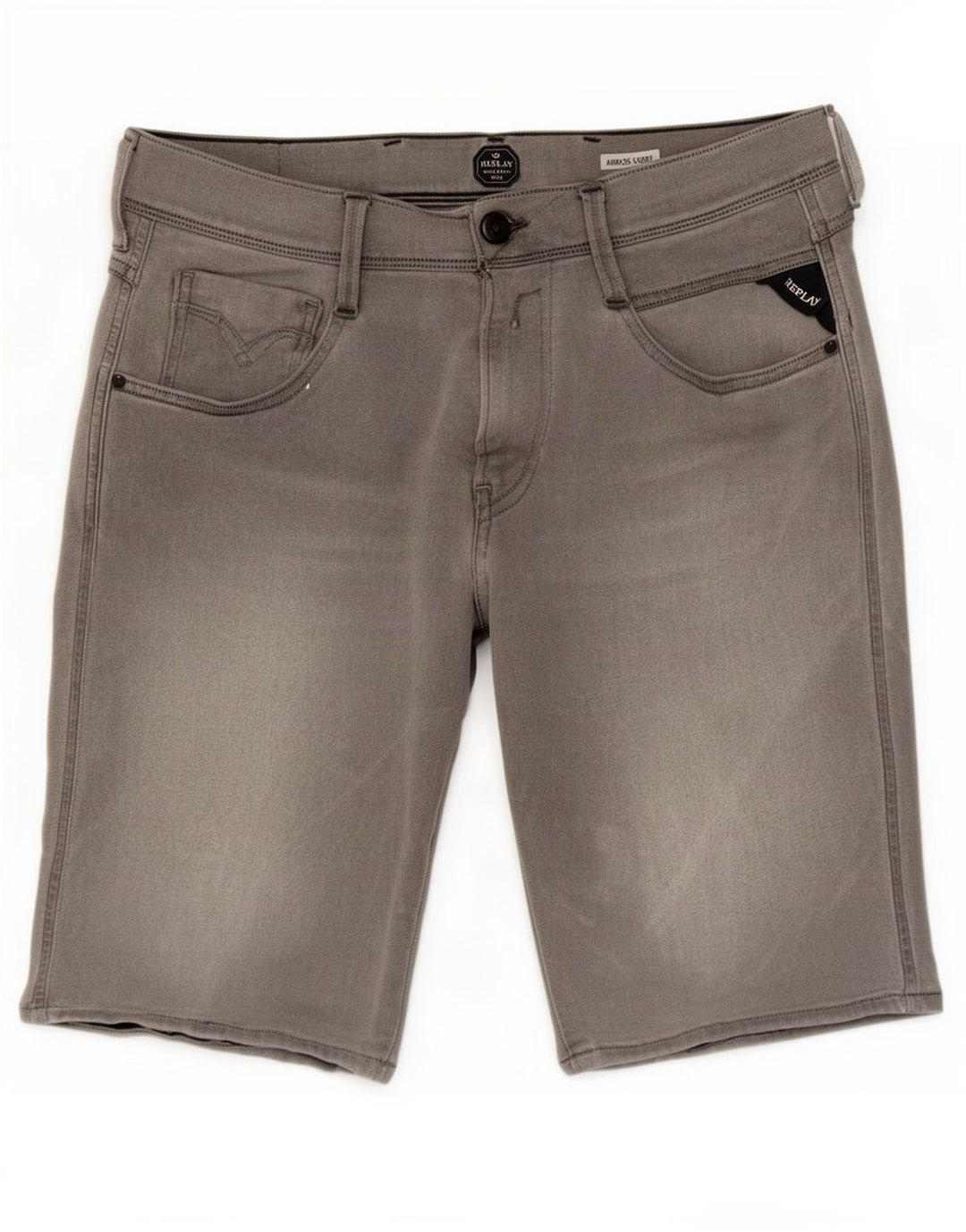 Pantaloni scurți Replay Anbass Denim W32 Medium Gri Bumbac