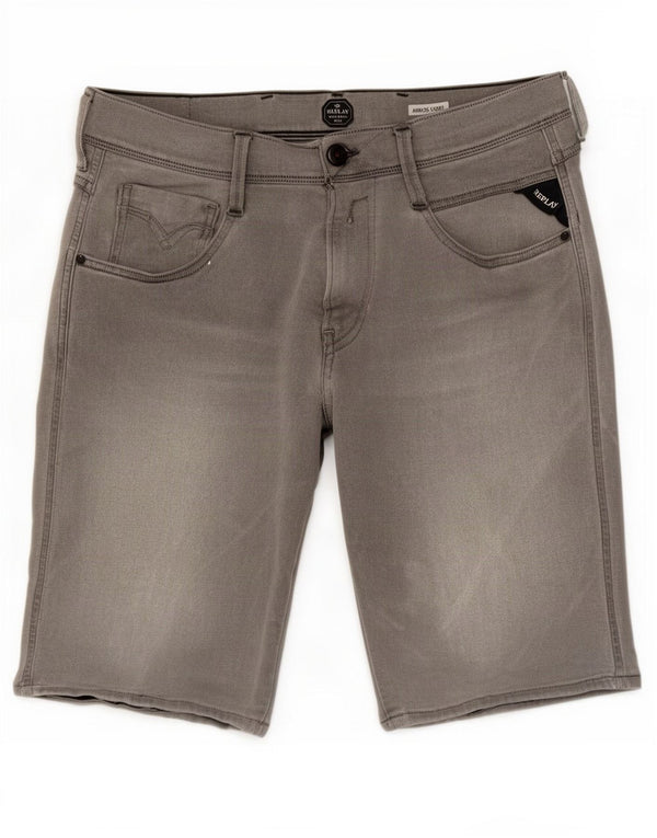 Pantaloni scurți Replay Anbass Denim W32 Medium Gri Bumbac