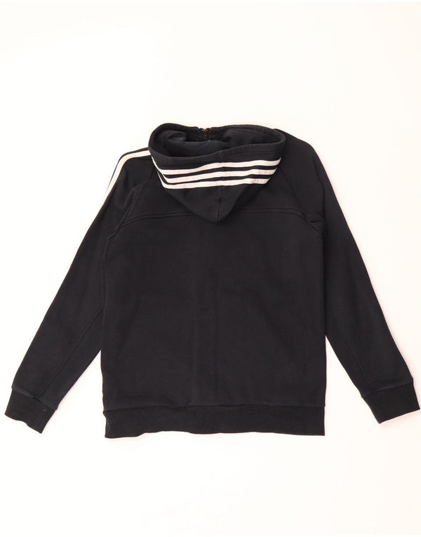 Pulover Adidas pentru băieți, cu fermoar, 13-14 ani, bumbac negru