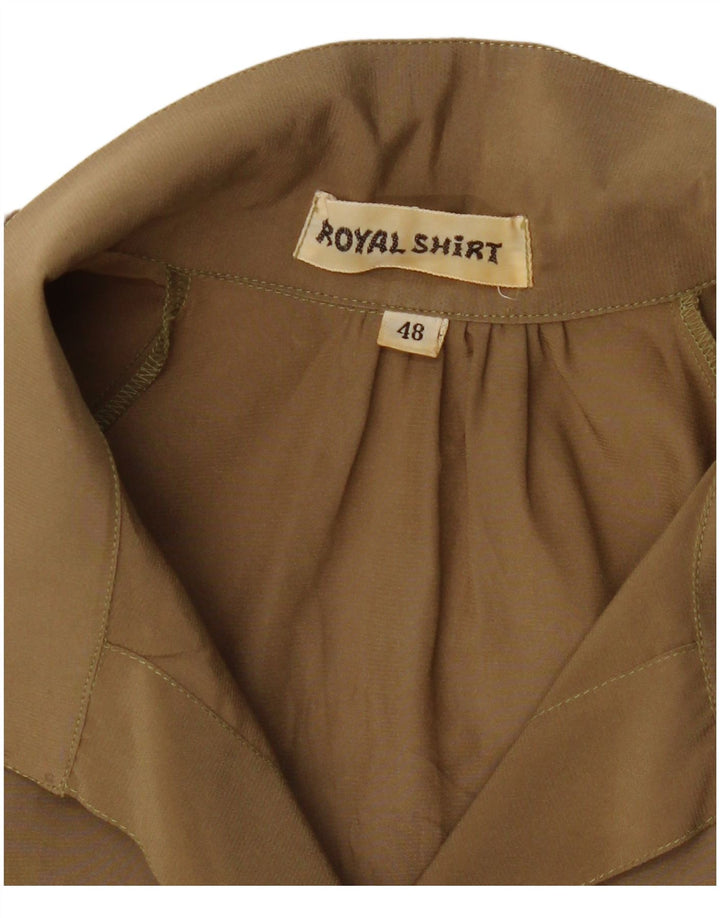 Bluză Cămașă Vintage Femei IT 48 XL Kaki