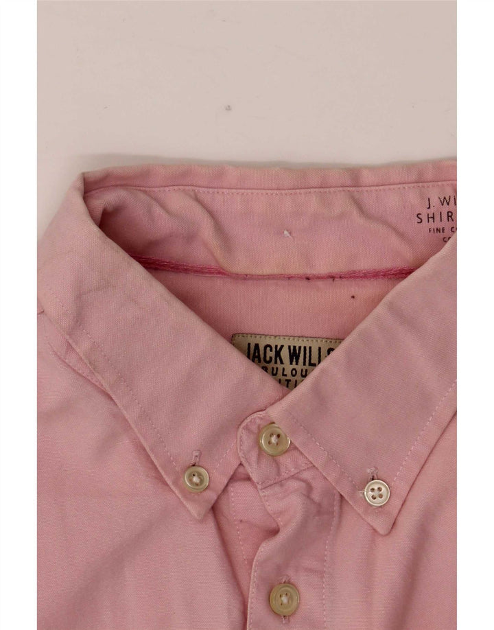 Jack Wills Cămașă pentru bărbați, bumbac roz mediu