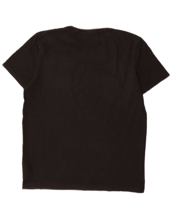 CALVIN KLEIN Tricou cu grafic pentru femei Top UK 14 Medium Black Bumbac