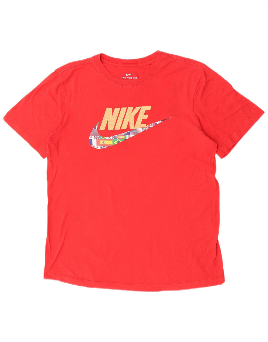 Tricou grafic pentru bărbați Nike Top, bumbac roșu mediu