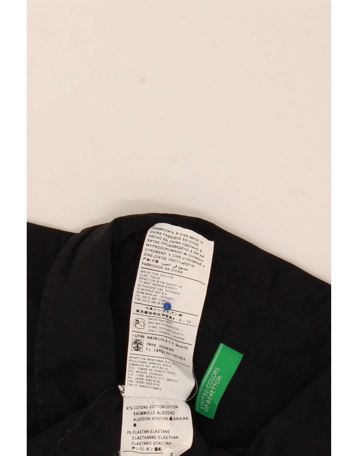 Pulover pentru femei Benetton UK 18 XL, bumbac negru