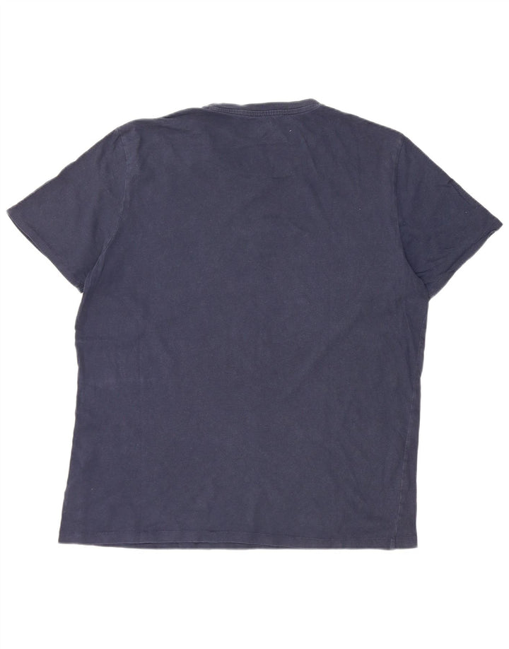Tricou pentru bărbați Wrangler Top mare din bumbac bleumarin