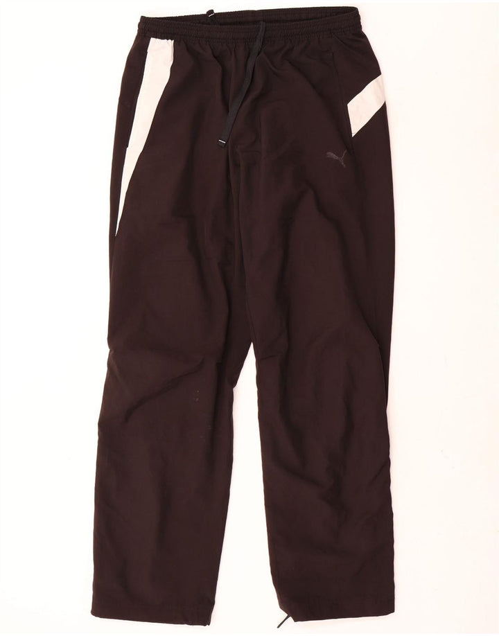 Pantaloni de trening Puma pentru bărbați, negru mediu, poliester color bloc