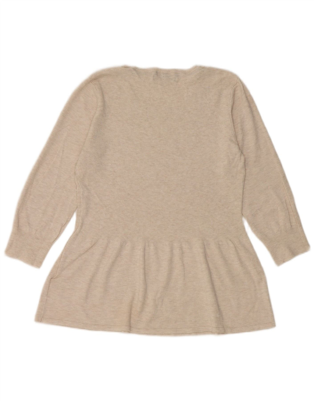 Marks & Spencer Top pentru femei cu mâneci 3/4 UK 12 Medium Bej Viscoză cu pături