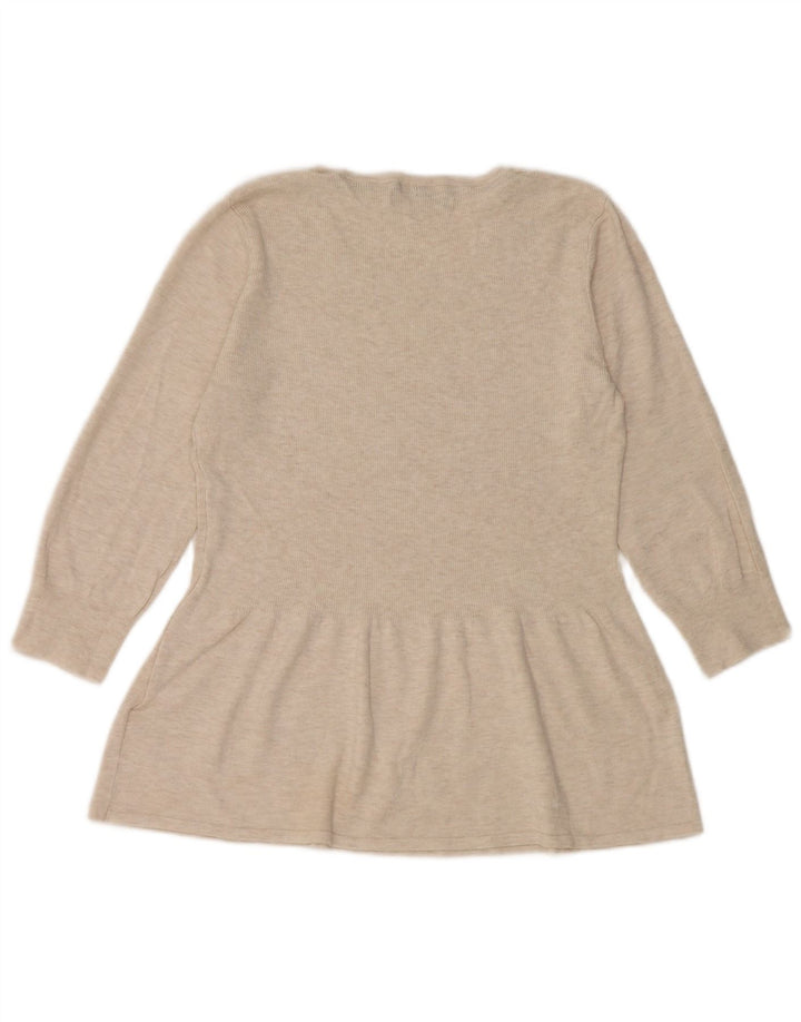 Marks & Spencer Top pentru femei cu mâneci 3/4 UK 12 Medium Bej Viscoză cu pături