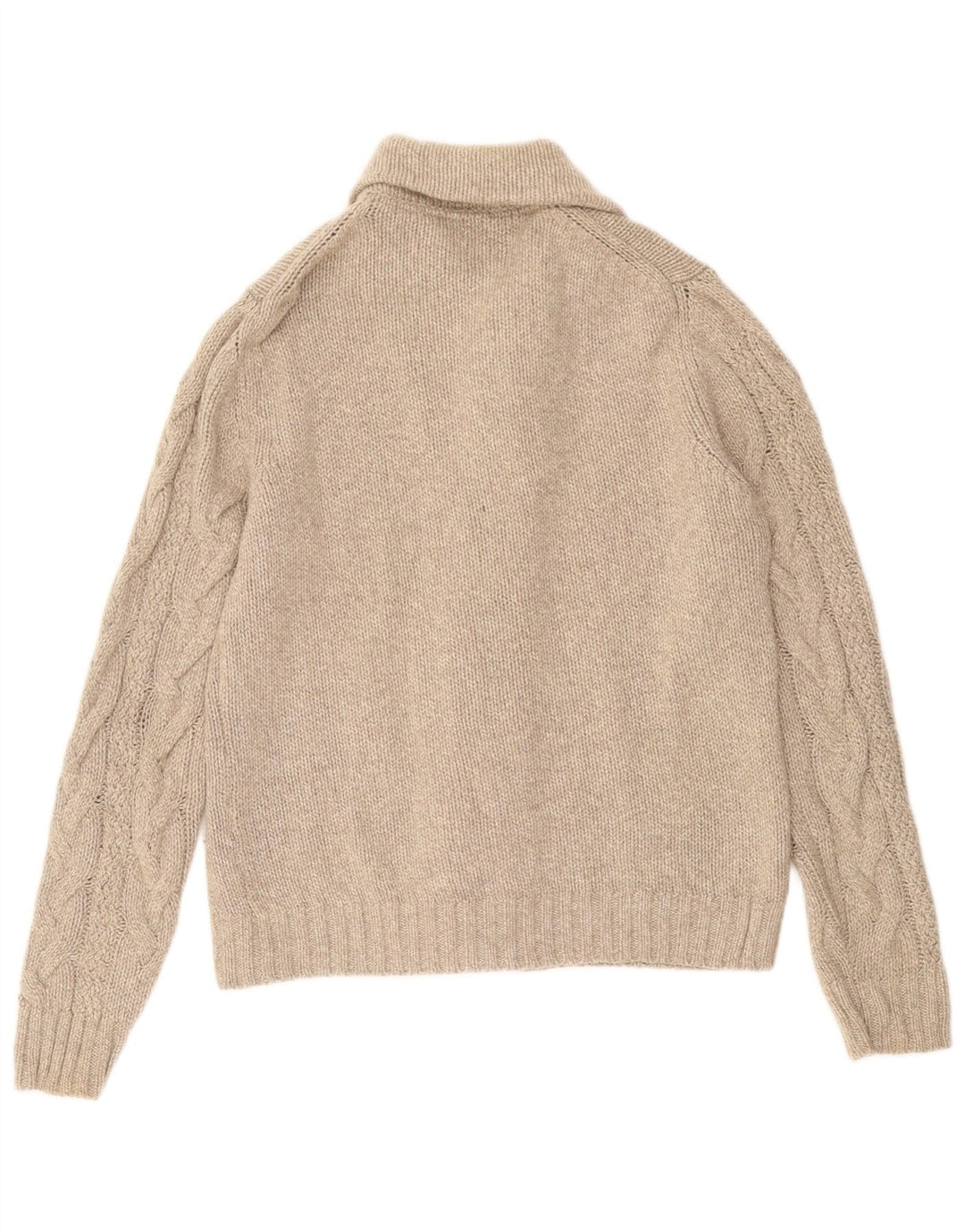 Pulover cardigan pentru bărbați Massimo Dutti XL Lână bej