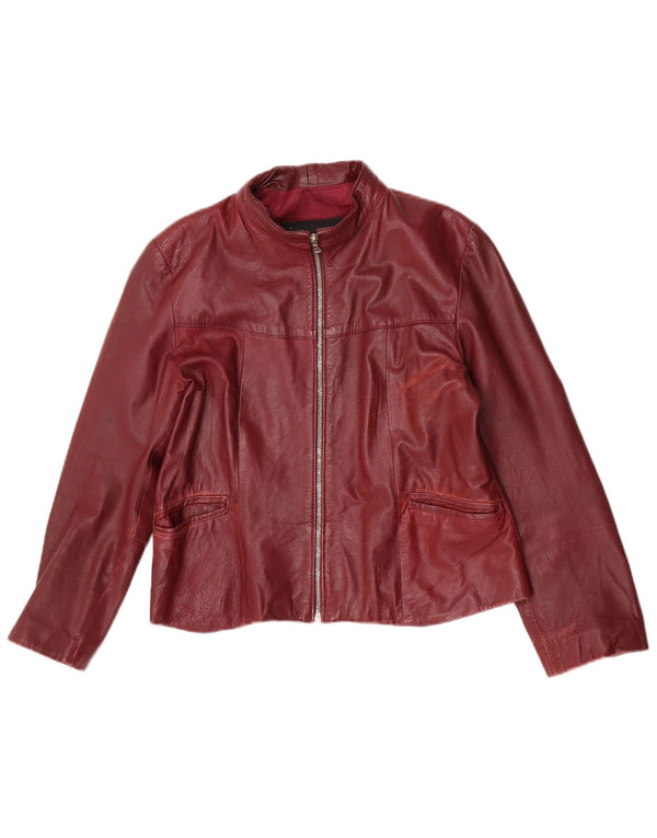 Geacă de piele pentru femei Lavorazione Artigiana IT 46 Large Burgundy