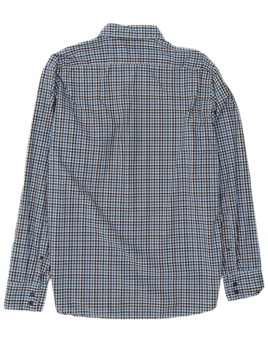 Cămașă pentru bărbați Hugo Boss Regular Fit XL Blue Gingham Bumbac