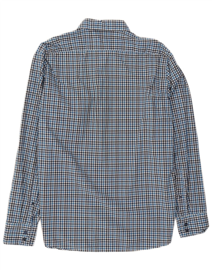 Cămașă pentru bărbați Hugo Boss Regular Fit XL Blue Gingham Bumbac