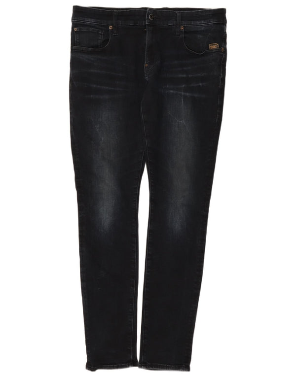 Blugi G-Star Revend Super Slim pentru bărbați W36 L32 Bumbac bleumarin