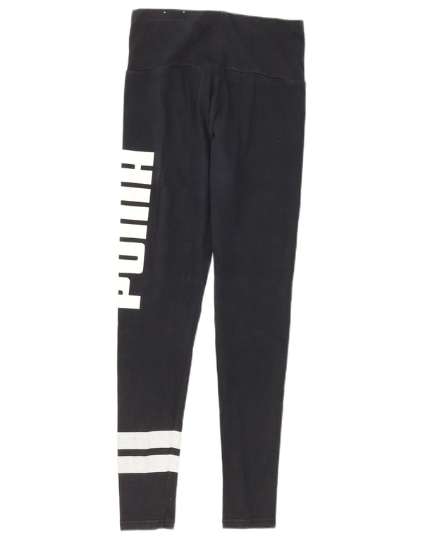 Leggings cu grafic Puma pentru femei UK 8 mici, albastru, bumbac