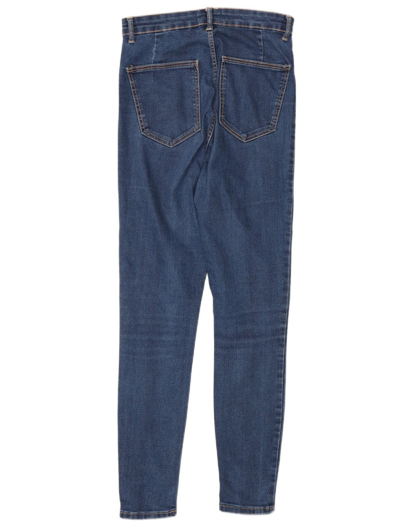 Blugi skinny pentru femei cu talie înaltă Zara EU 40 Medium L30 L28 Albastru