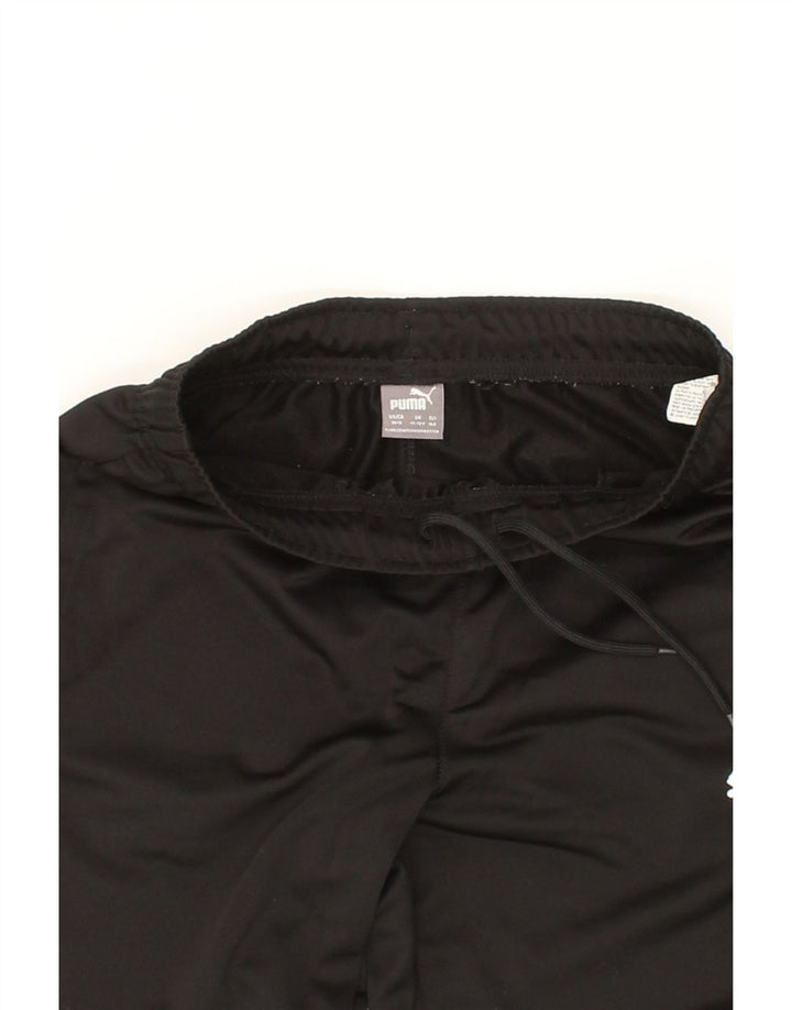 PUMA Boys Tracksuit Trousers 11-12 Years Black Polyester Vintage Puma and Second-Hand Puma from Messina Hembry 