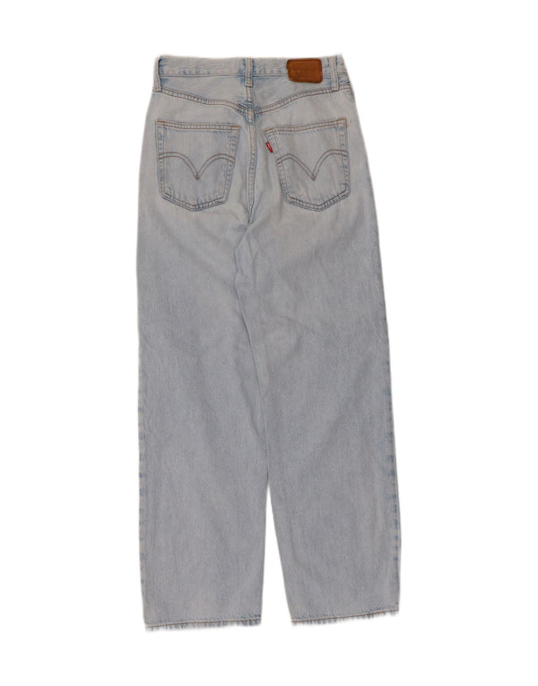 Blugi drepti cu talie înaltă Levi's pentru femei L26 L27 Bumbac albastru