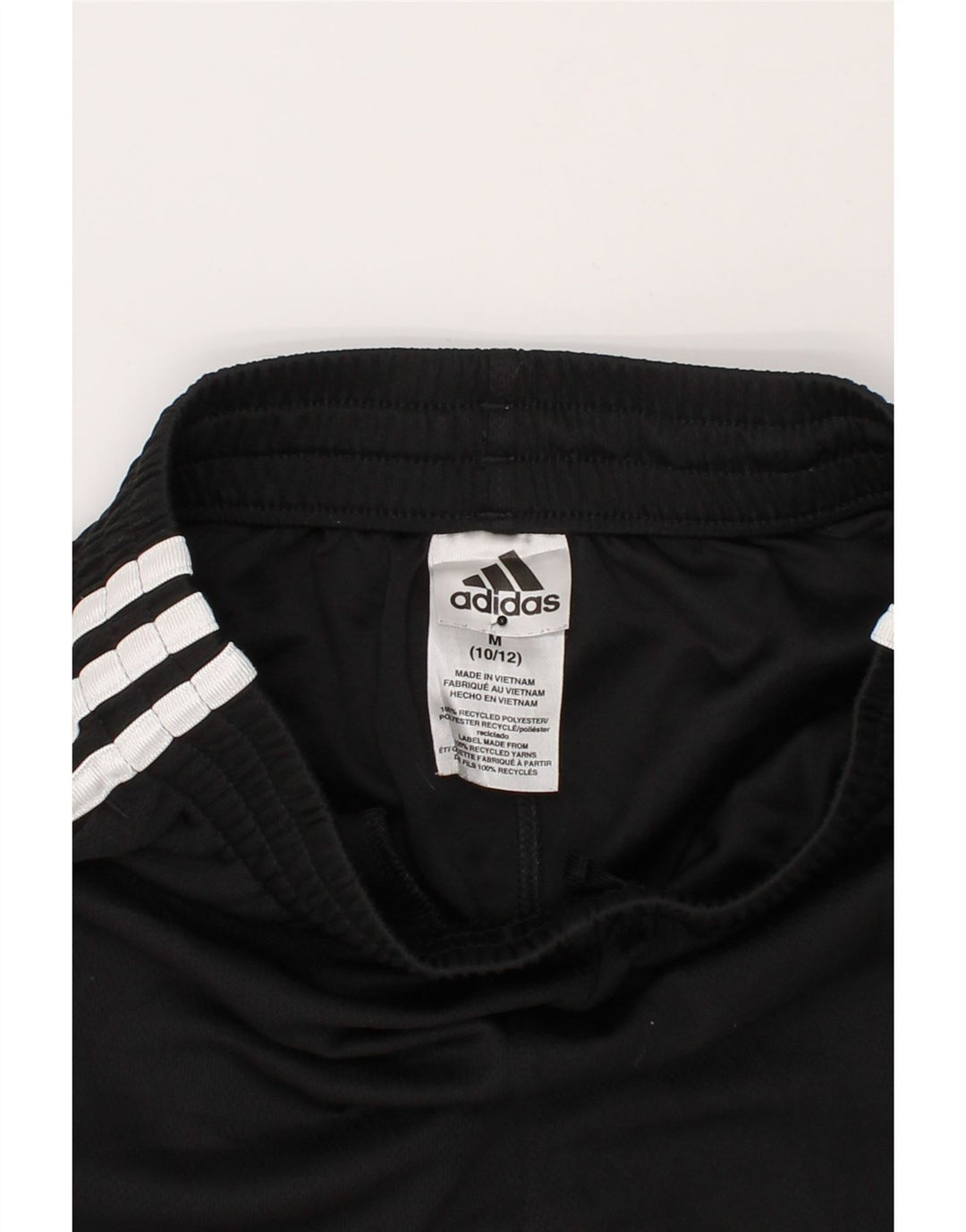 ADIDAS Boys Sport Shorts 10-11 Years Medium Black Polyester Vintage Adidas and Second-Hand Adidas from Messina Hembry 