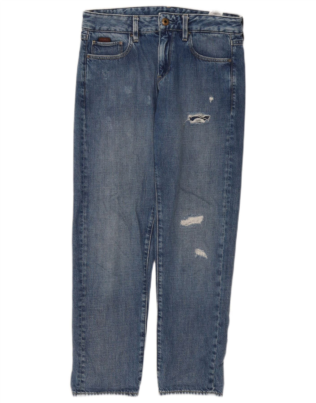 G-Star Blugi Distressed drepte pentru femei W24 L30 Bumbac albastru
