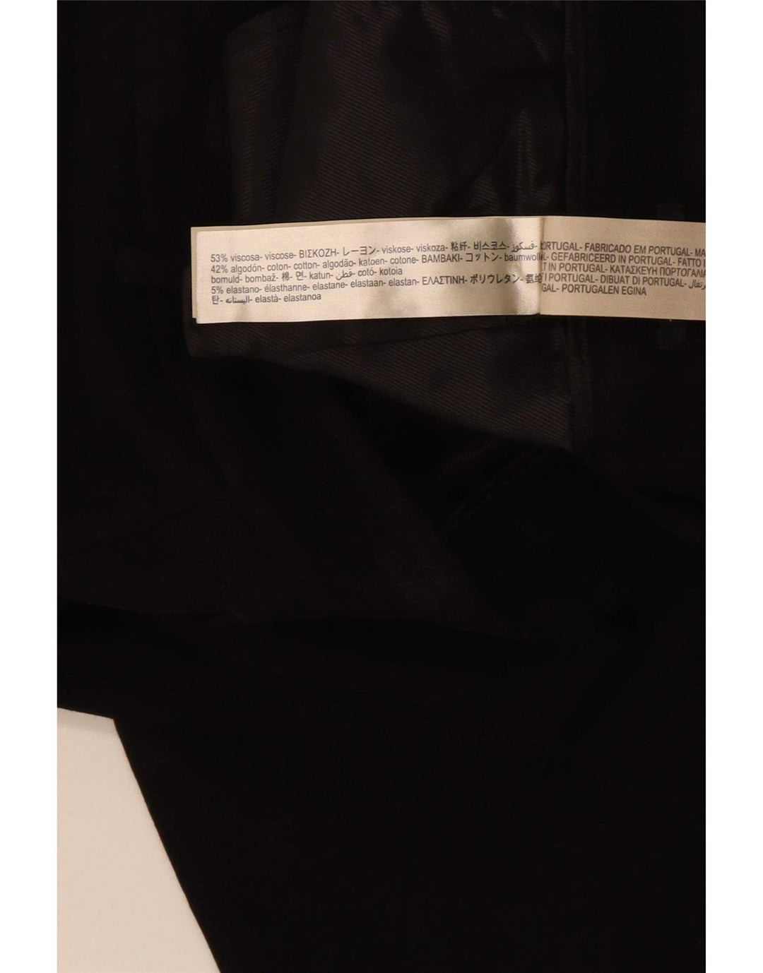 Massimo Dutti Pantaloni drepți tăiați pentru femei EU 40 Medium W30 L24 Negru