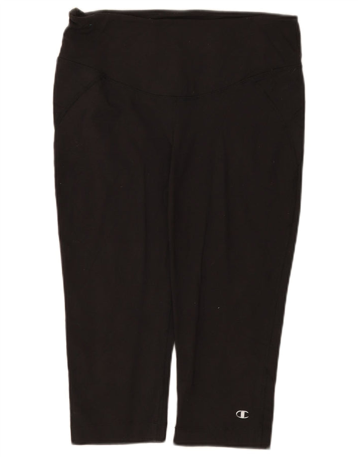 Leggings Capri Champion pentru femei UK 12 Medium Black Nylon