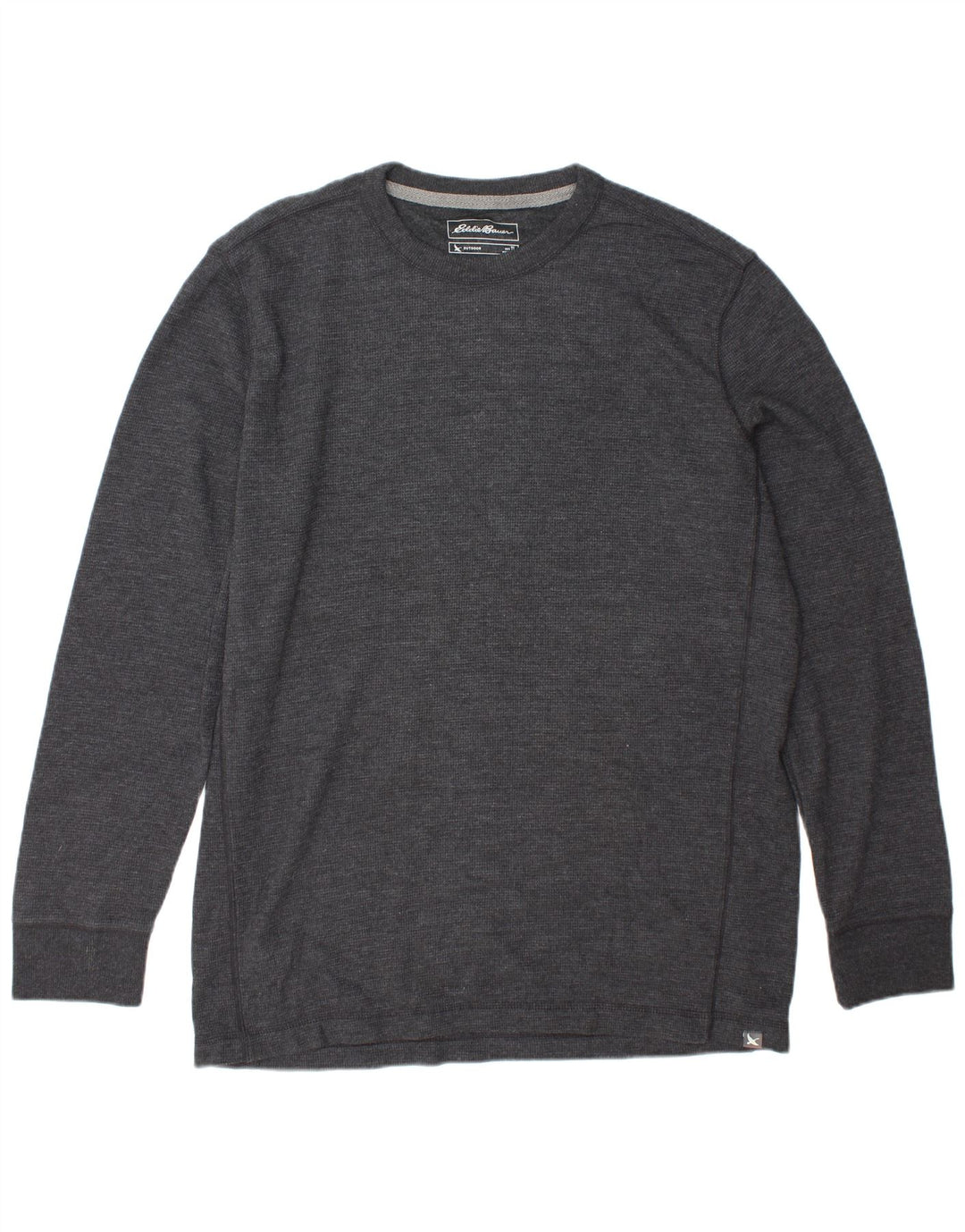 EDDIE BAUER Top pentru bărbați cu mânecă lungă, mare, gri bumbac
