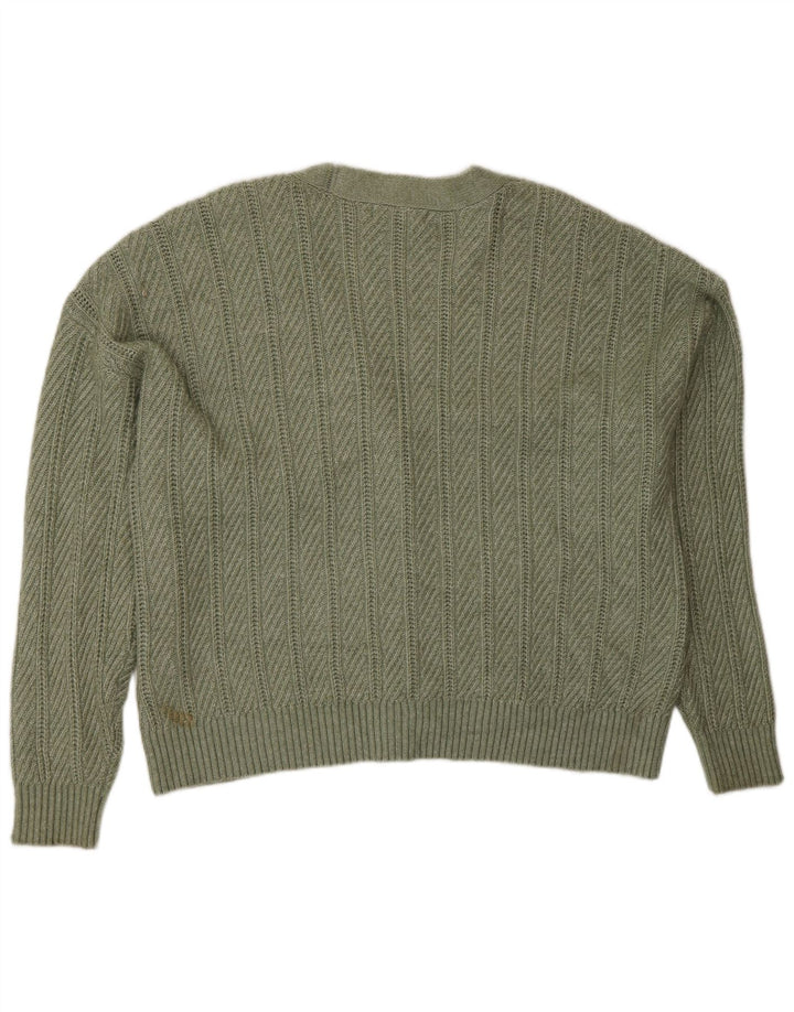 Pulover cardigan pentru femei Marks & Spencer UK 18 XL Poliester verde