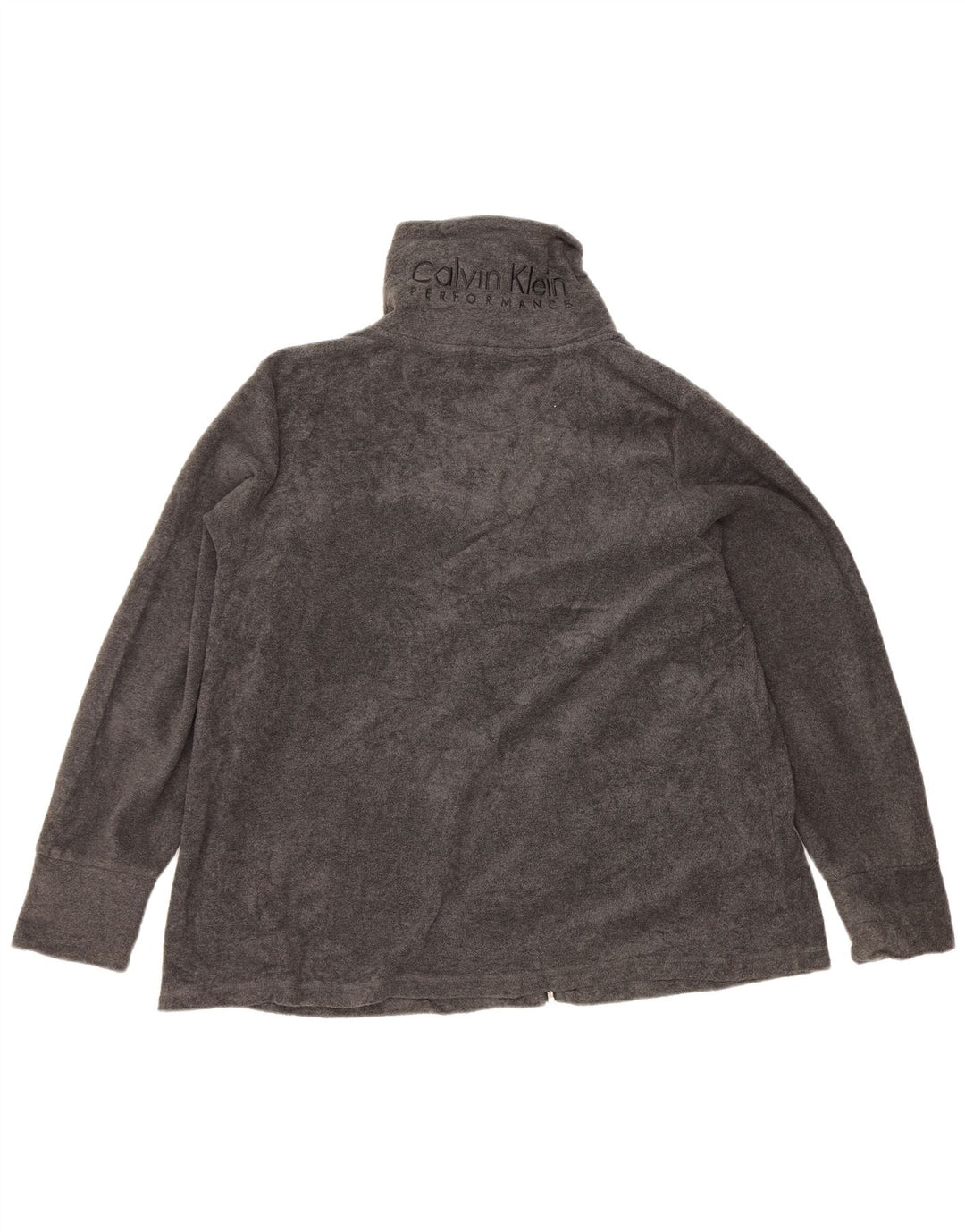 Jachetă din lână Calvin Klein pentru femei cu grafică UK 20 2XL poliester gri