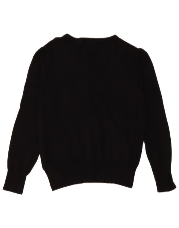 Pulover cardigan pentru femei Marks & Spencer UK 14 Medium Black Viscose
