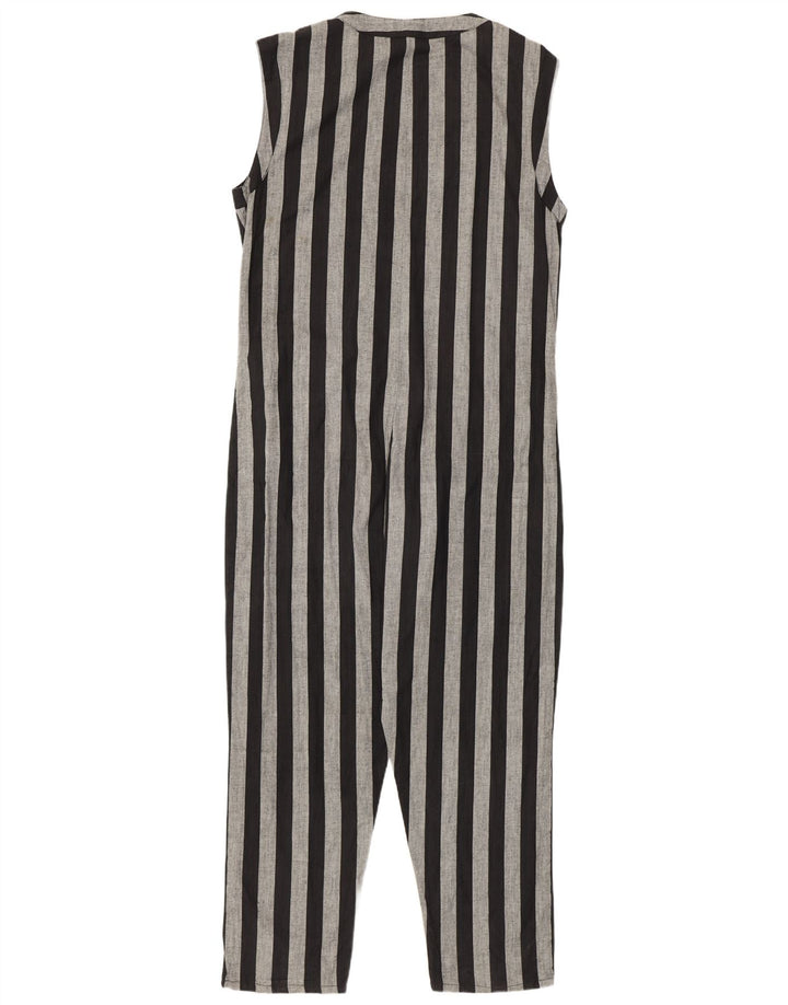 Salopetă vintage fără mâneci pentru femei UK 14 Medium Black Dunge