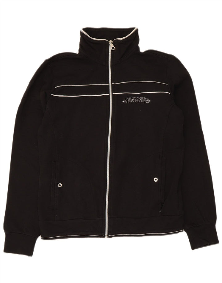 Jachetă de trening pentru femei Champion UK 10 Bumbac negru mic