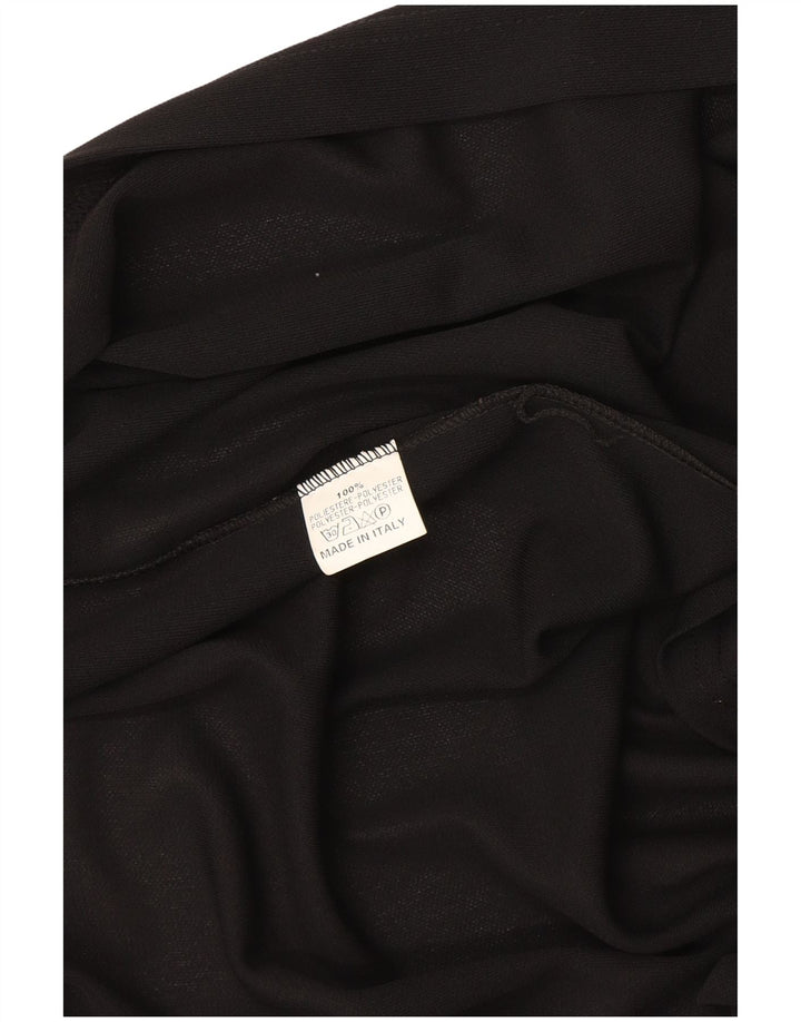 Cardigan vintage cu mânecă lungă pentru femei UK 16 Poliester negru mare