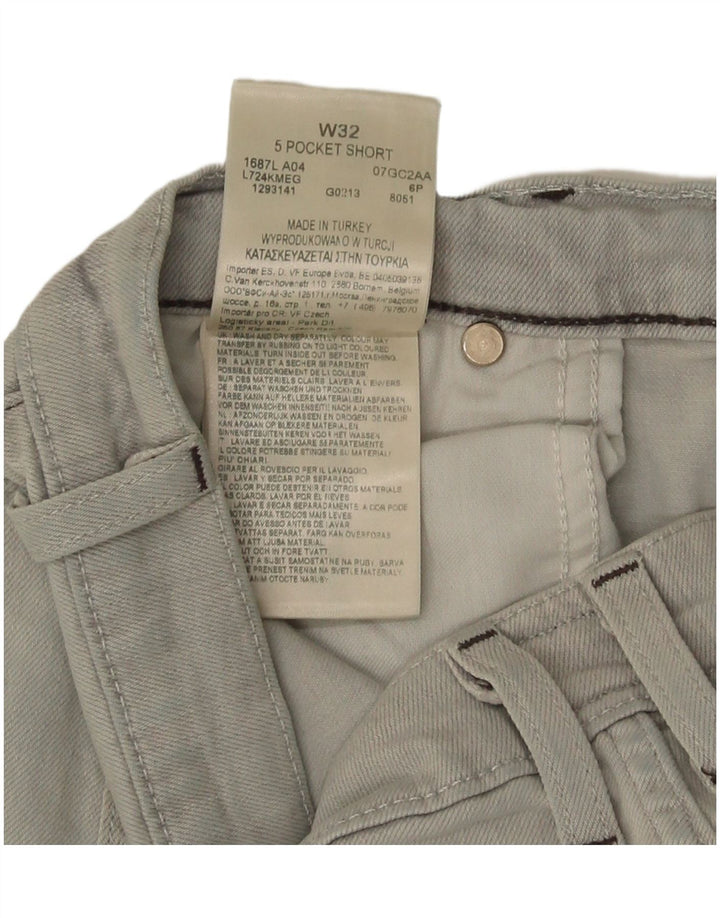 Pantaloni scurți din blugi pentru bărbați Lee, 5 buzunare, W32, bumbac gri mediu