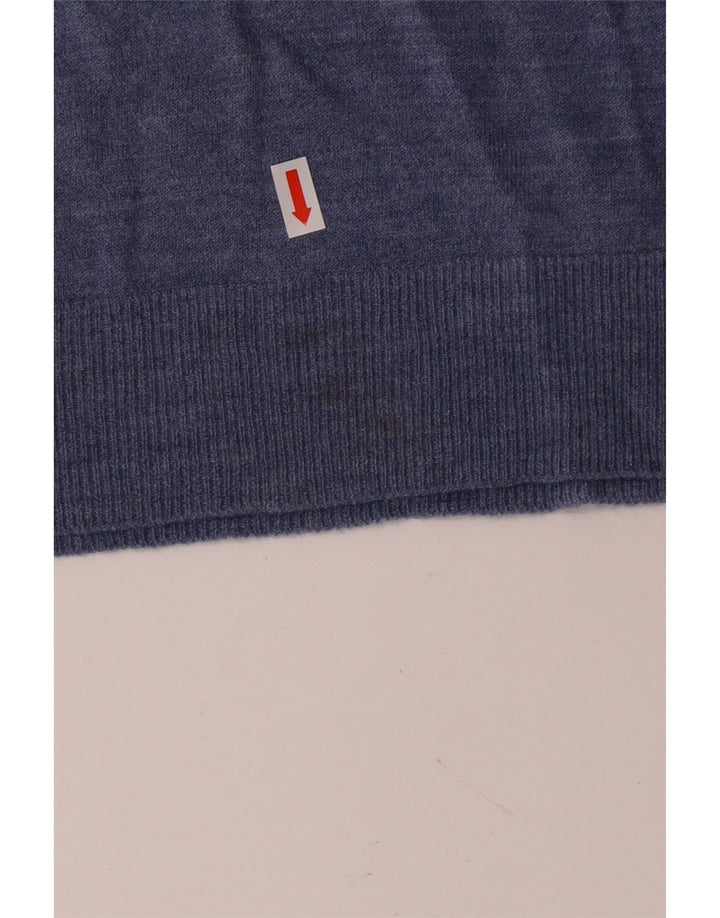 MARKS & SPENCER Pulover cu decolteu în V Blue Harbour pentru bărbați XL Blue Classic