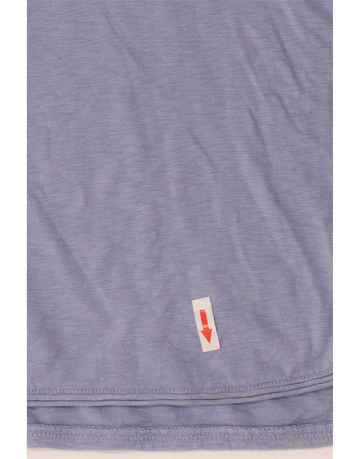 White Stuff Top pentru femei cu mânecă lungă UK 12 Medium Blue Bumbac