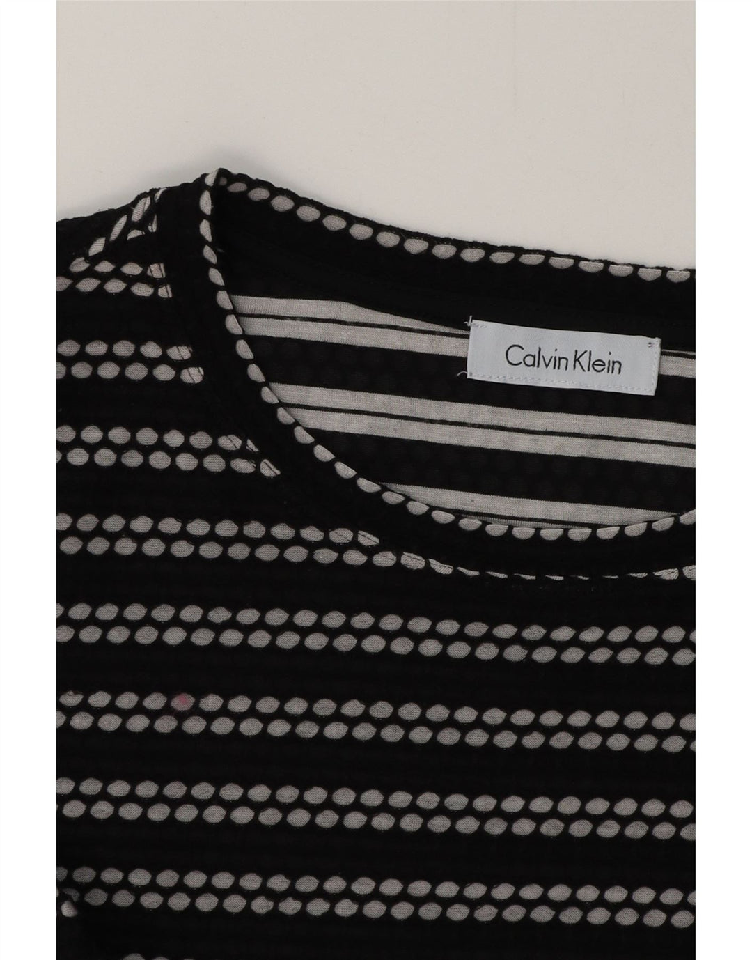CALVIN KLEIN Top pentru femei cu mânecă lungă UK 12 Medium Black Dunge